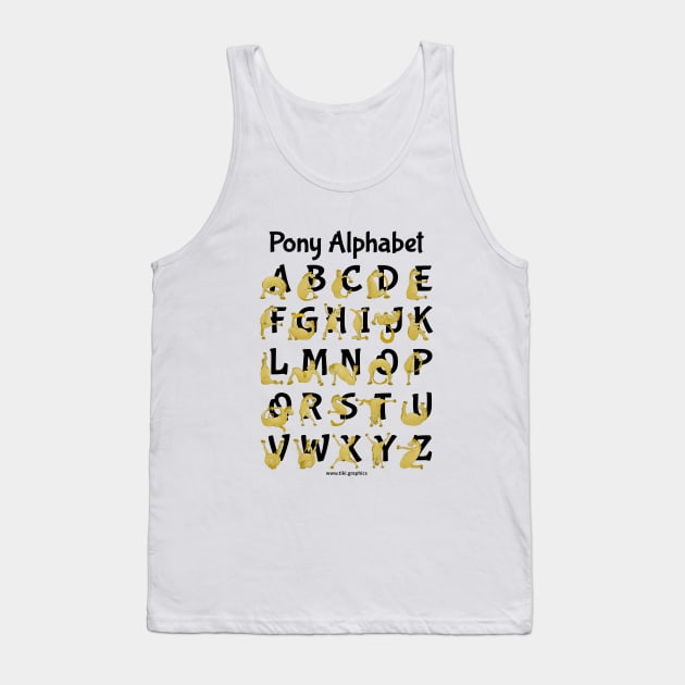 Pony Alphabet Chart Tank Top by mailboxdisco